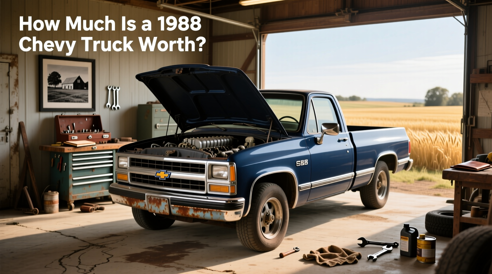 1988 Chevrolet pickup truck parked outdoors showing side profile