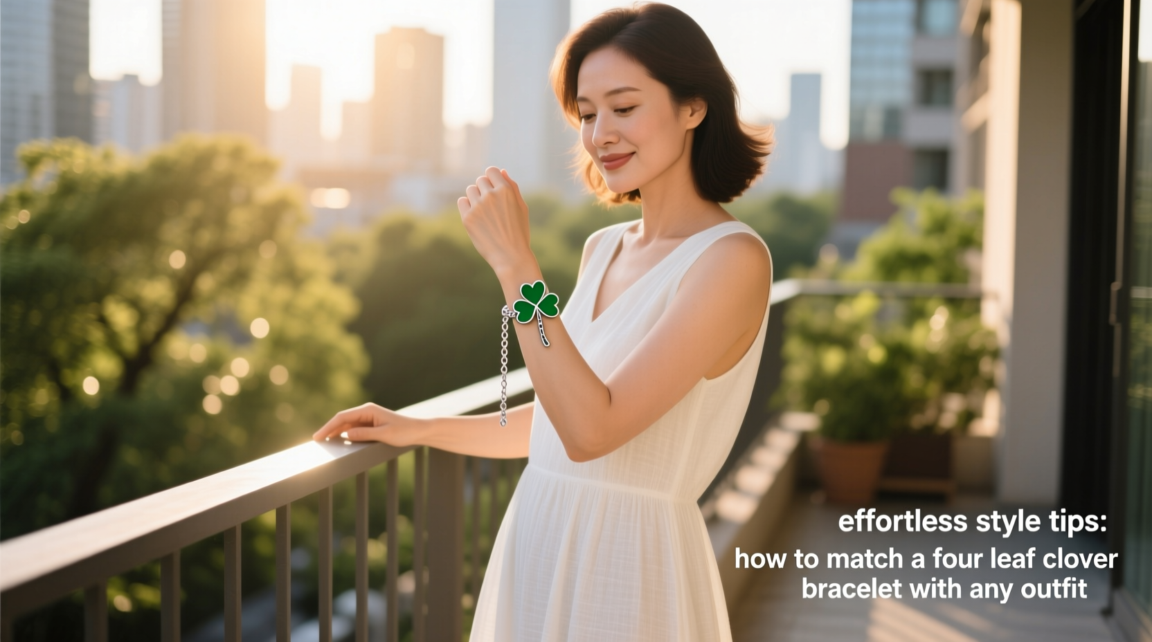 effortless style tips how to match a four leaf clover bracelet with any outfit