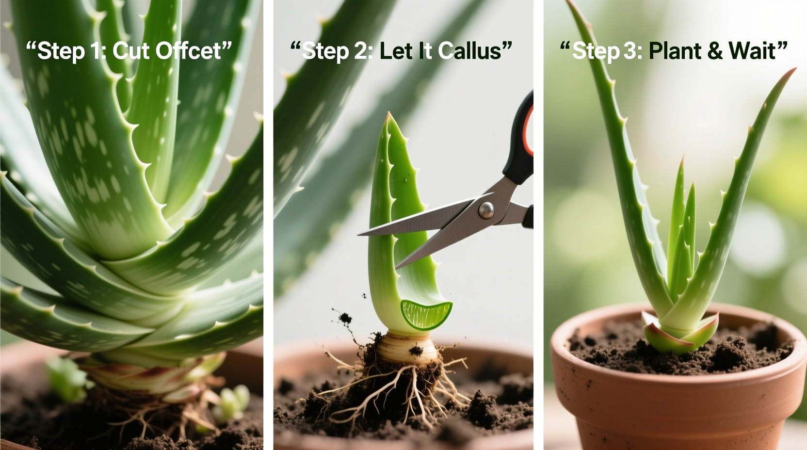 how to divide aloe vera