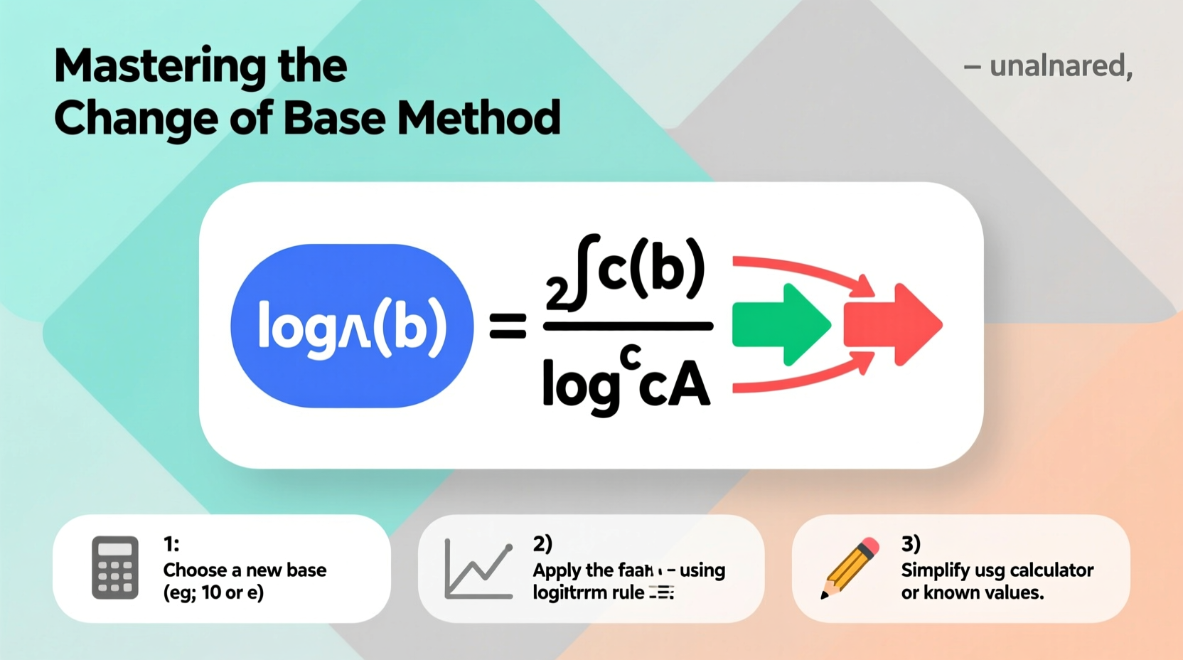 mastering the change of base method a step by step guide to simplify logarithms