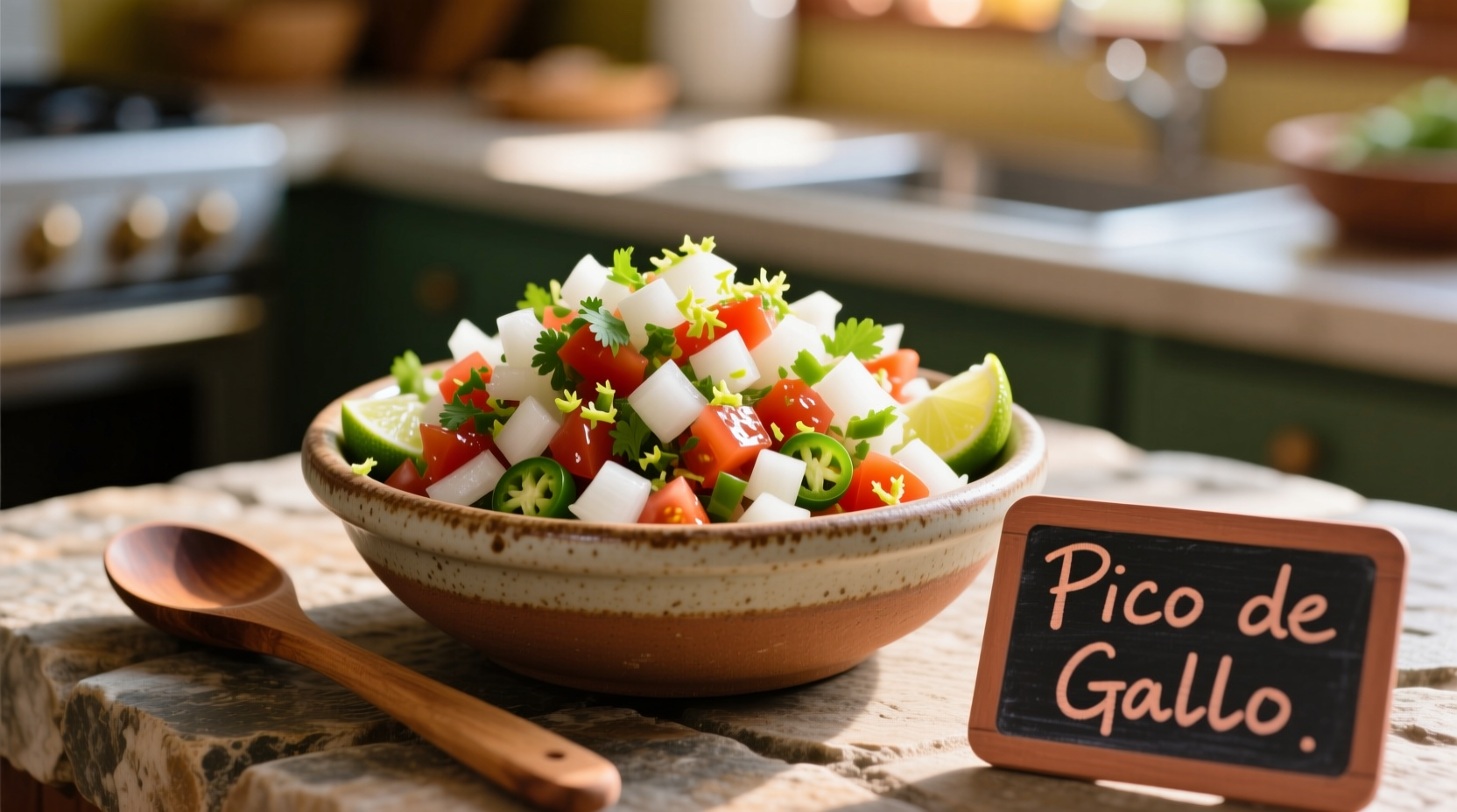Freshly chopped white onions in traditional pico de gallo