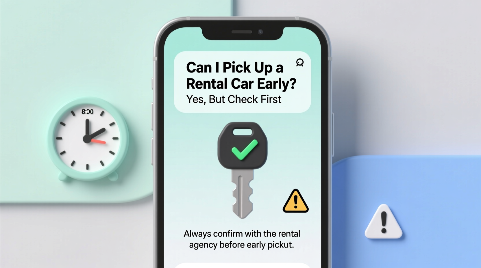 can i pick up a rental car early