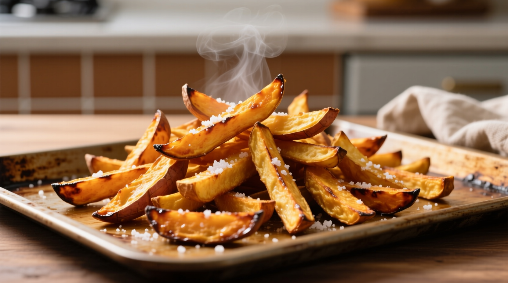 Knusprige Ofen-Süßkartoffel-Pommes: So gelingen sie perfekt