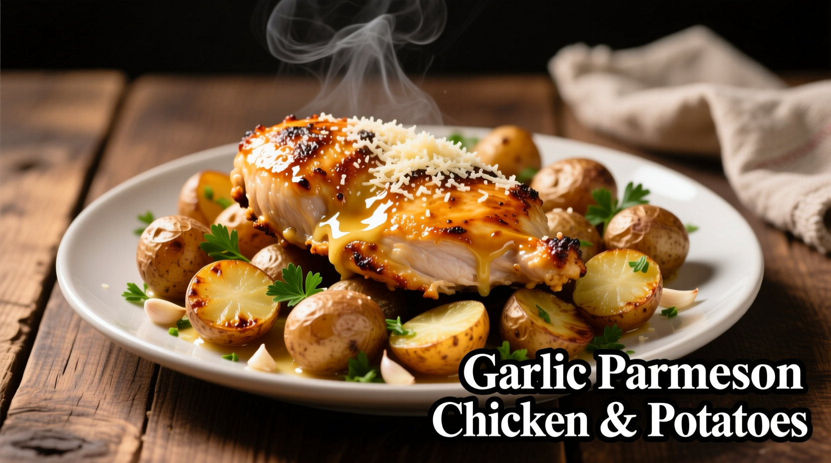 Perfect Garlic Parmesan Chicken & Potatoes Recipe in 45 Min