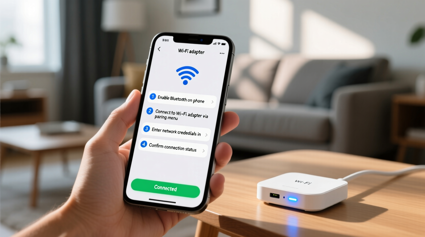 step by step guide to configuring a wi fi adapter using your mobile phone for seamless connectivity