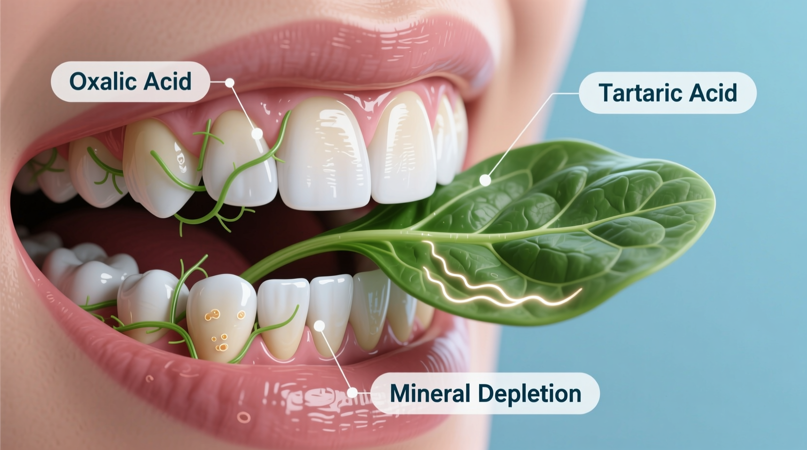 Why Spinach Makes Teeth Feel Gritty: The Science Explained