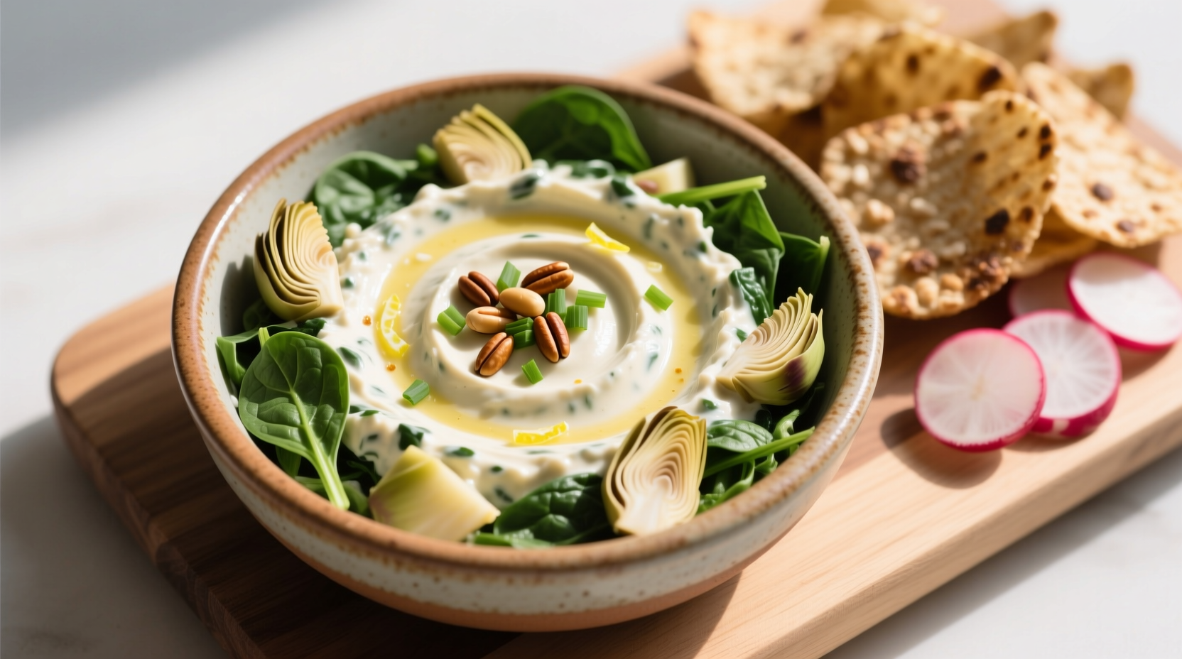 Creamy Spinach Artichoke Dip Without Mayo Recipe