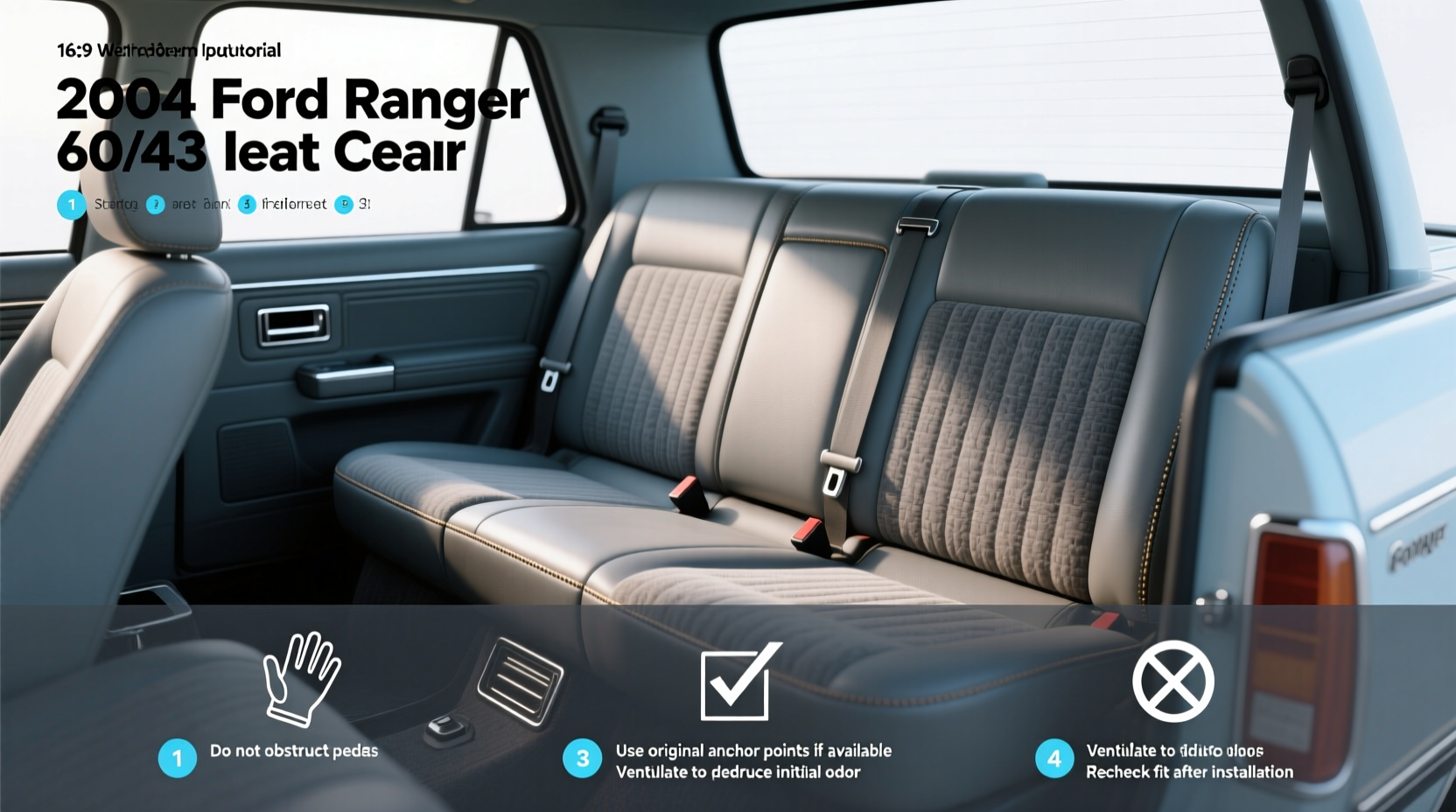 2004 ford ranger 60 40 seat covers