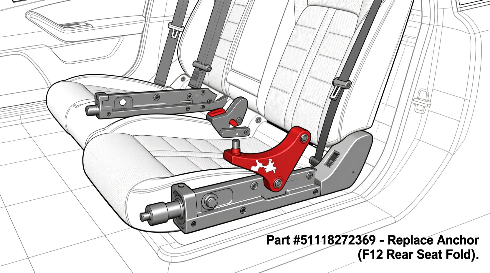 f10 rear seat fold fix