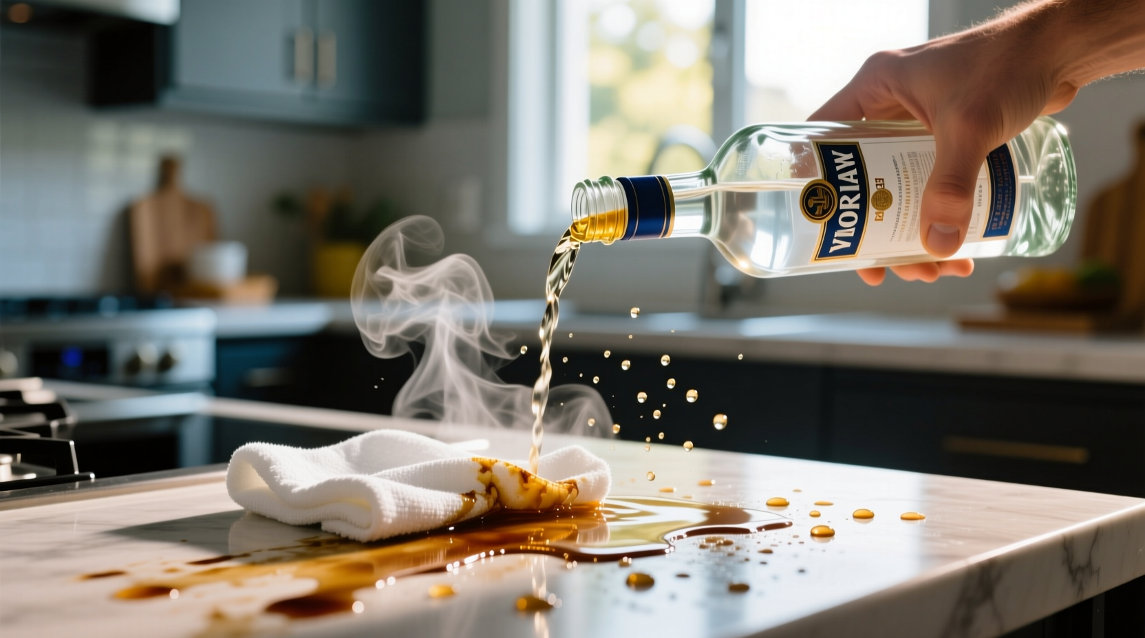 how to clean with vodka