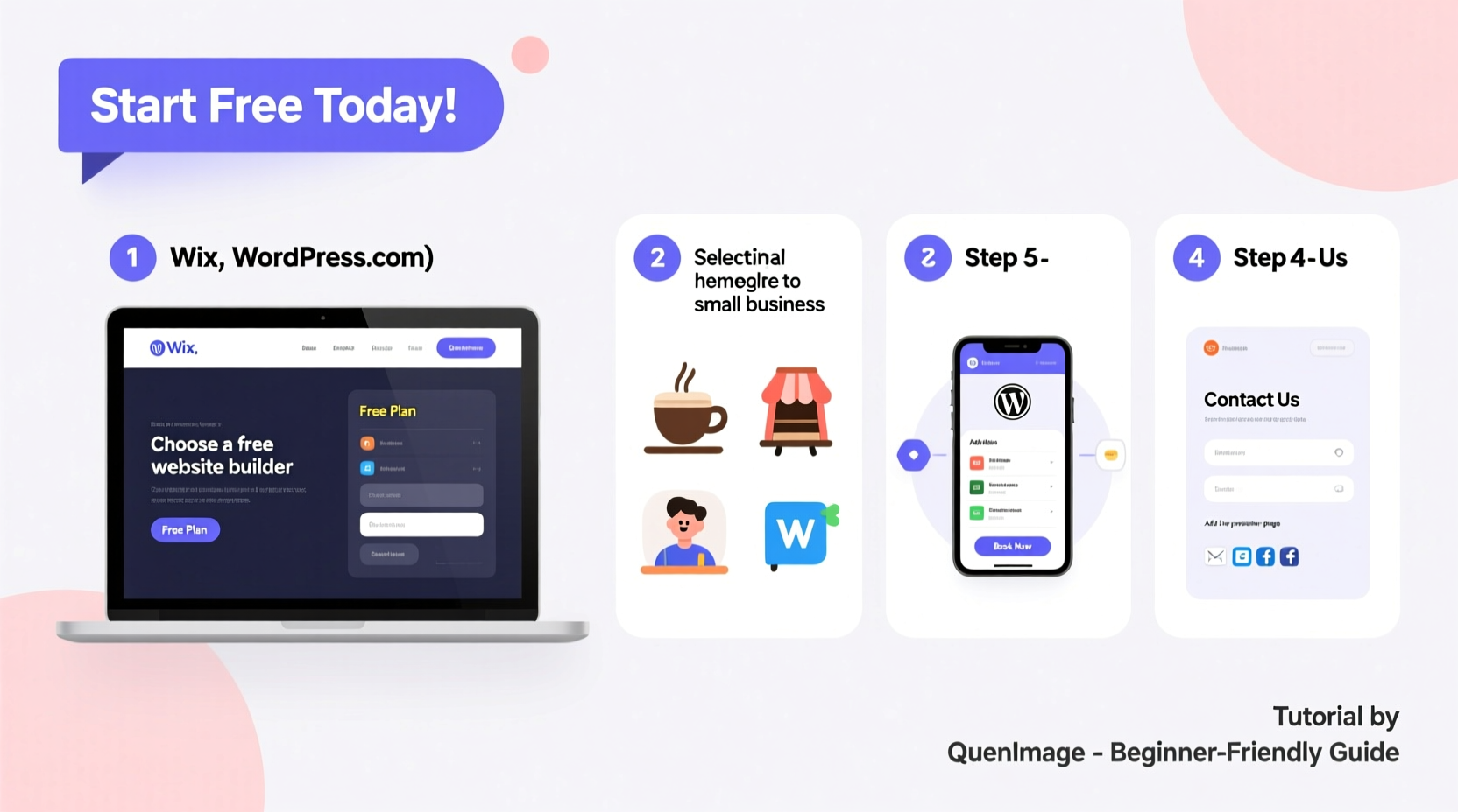 how to create a free small business website step by step guide for beginners