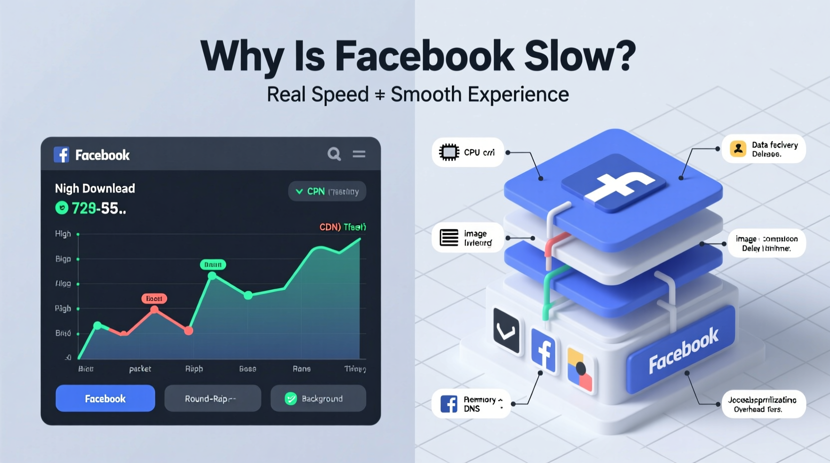 why is facebook slow when my internet is fast