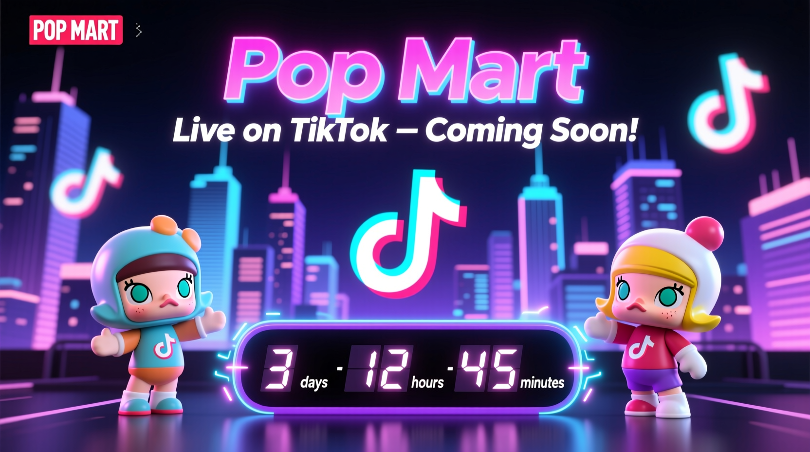 when does pop mart go live on tiktok