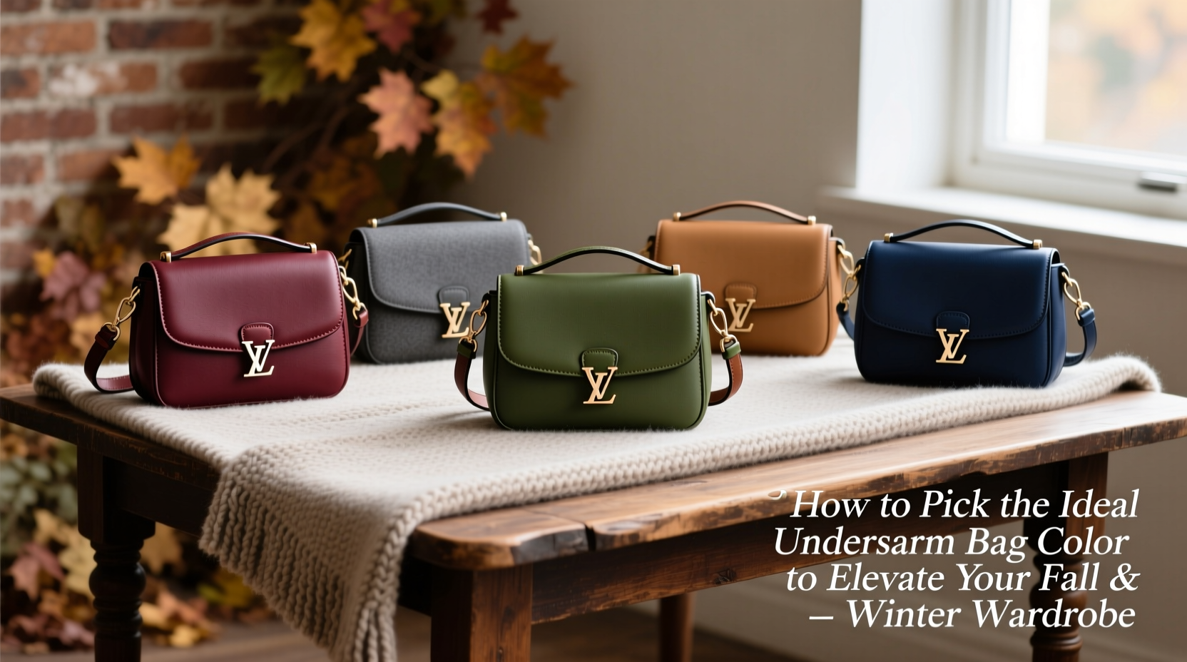 how to pick the ideal underarm bag color to elevate your fall and winter wardrobe