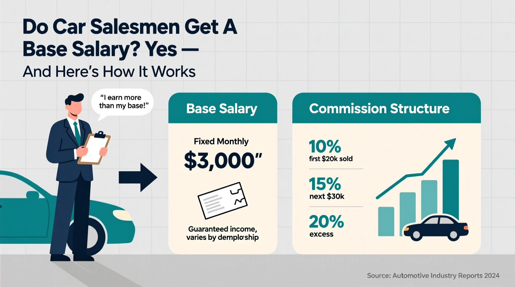 do car salesman get a base salary