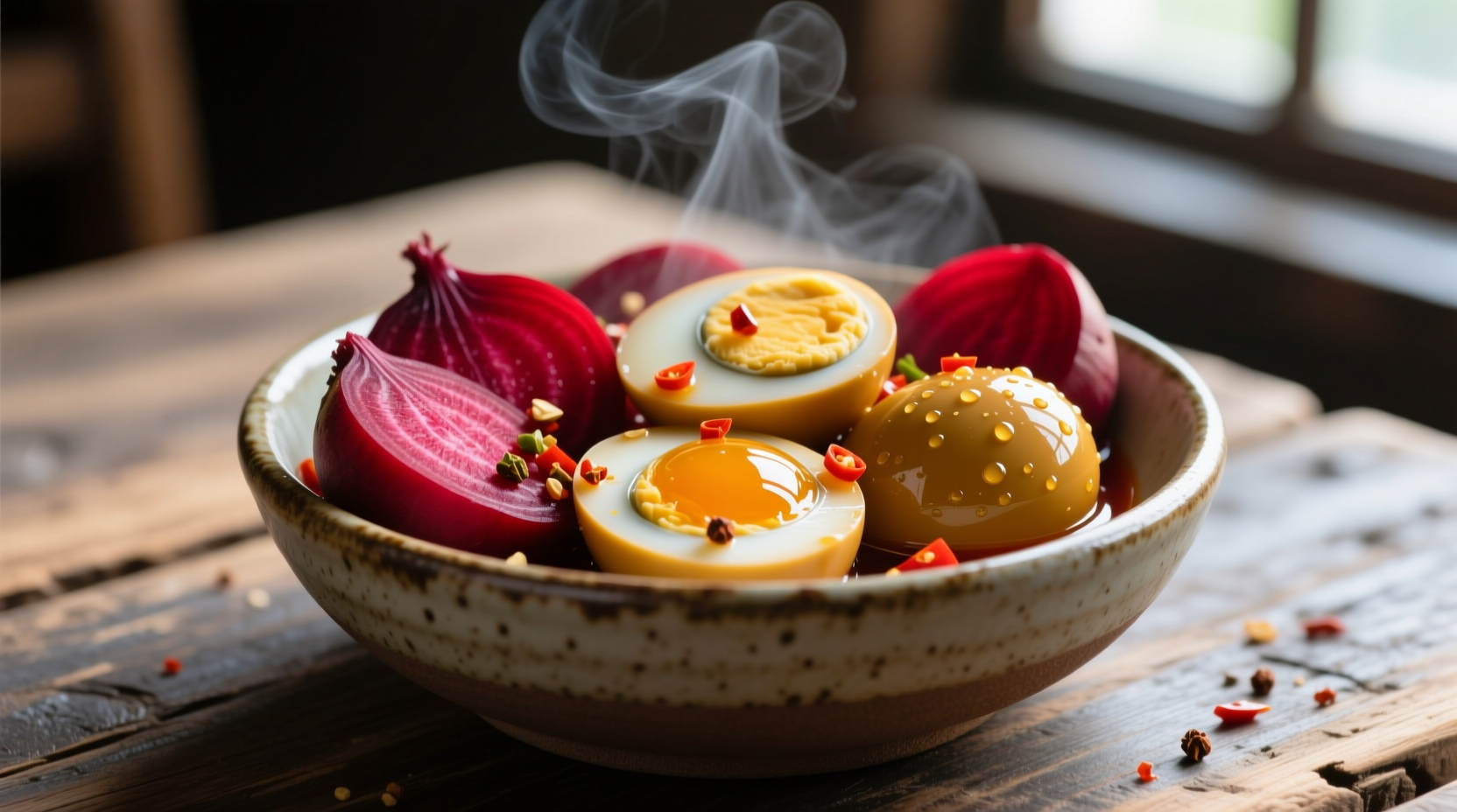 spicy pickled eggs beets