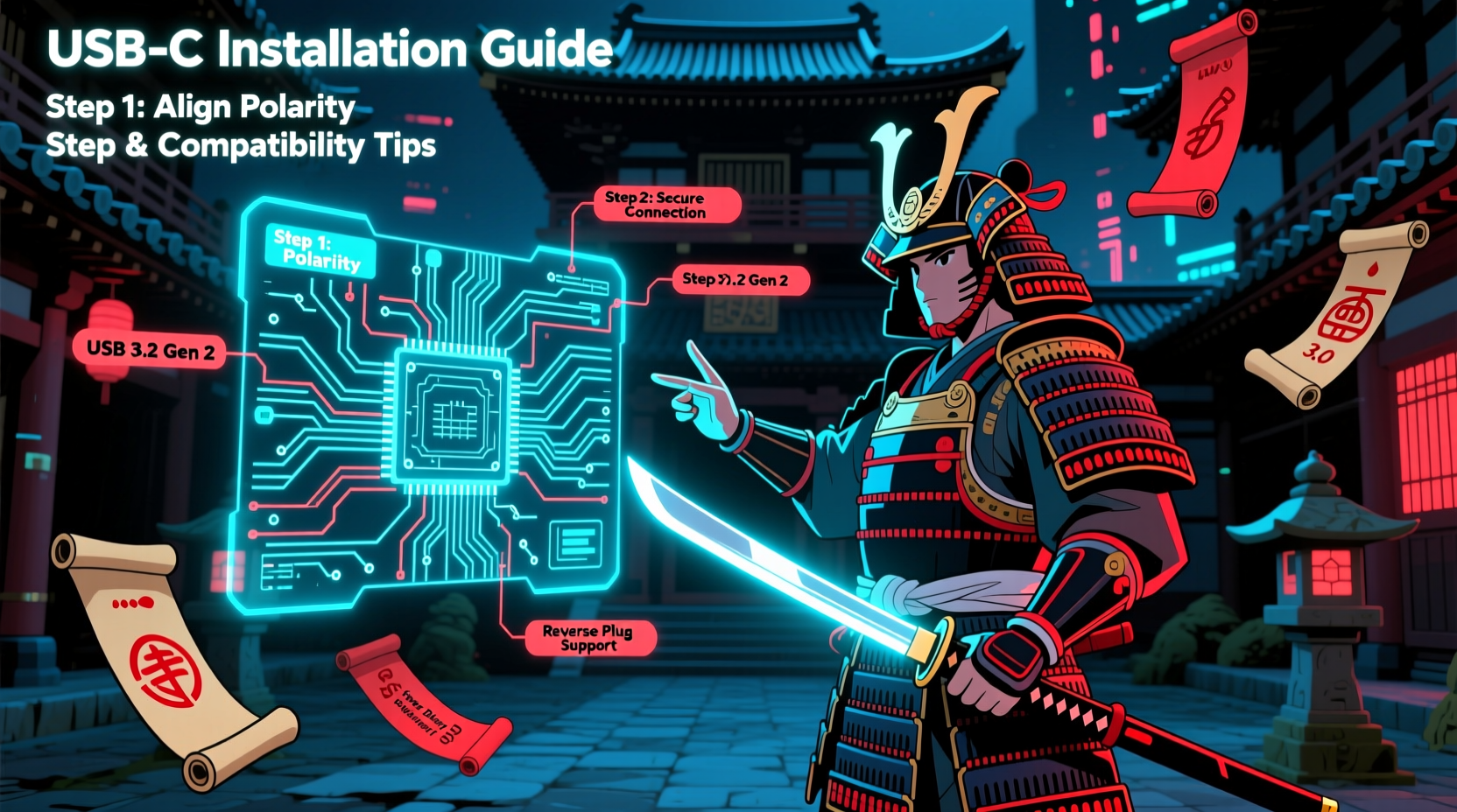 samurai usb c install guide