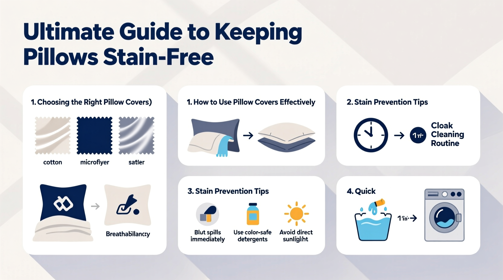 ultimate guide to keeping pillows stain free how to choose and use pillow covers effectively