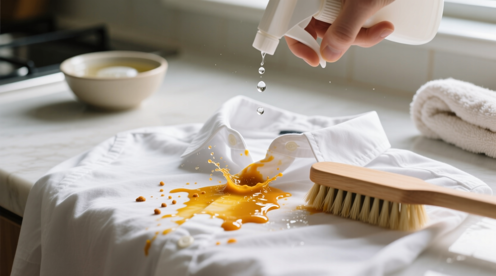 how to remove mustard stains
