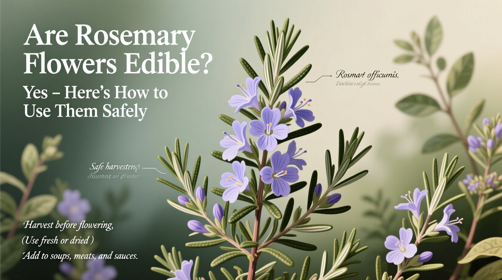 Are Rosemary Flowers Edible? Yes – Here's How to Use Them Safely