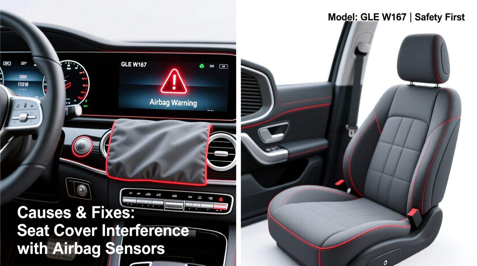 gle w167 airbag warning seat covers
