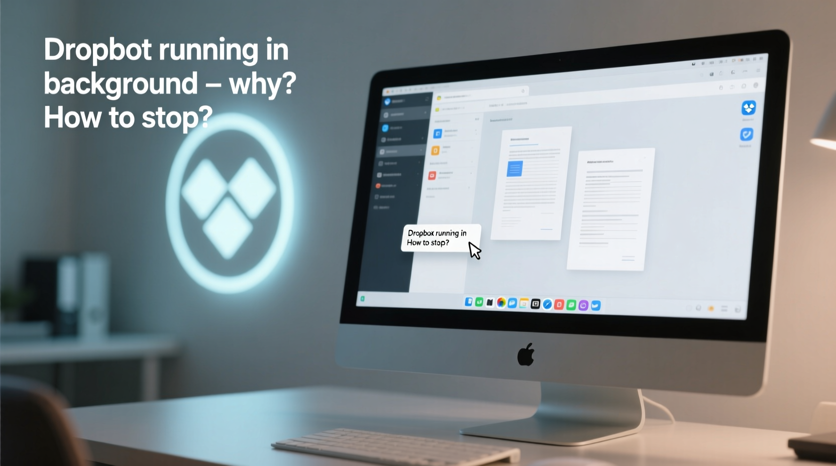 dropbox running in background why how to stop it