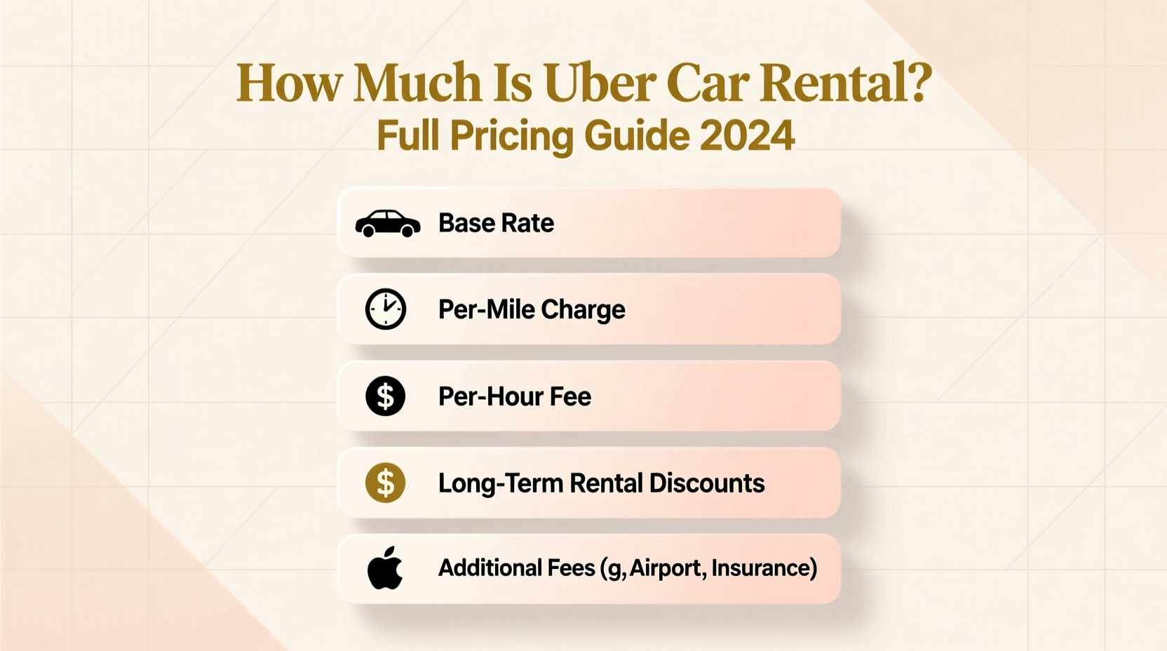 how much is uber car rental