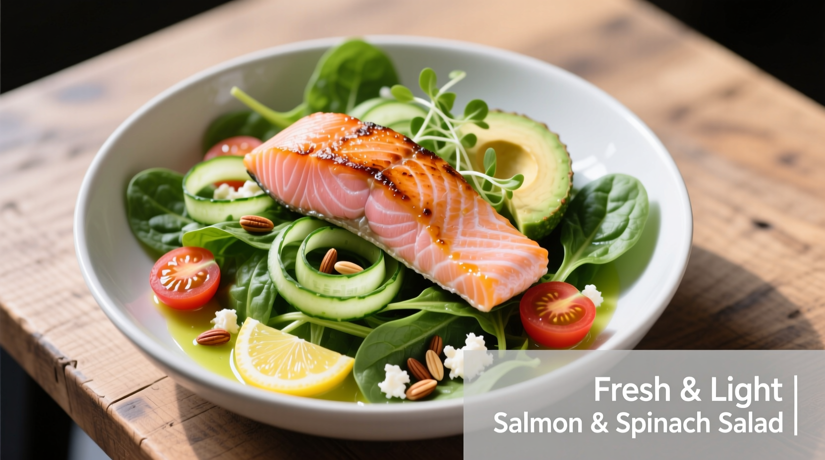 Perfect Salmon and Spinach Salad Recipe & Nutrition Guide