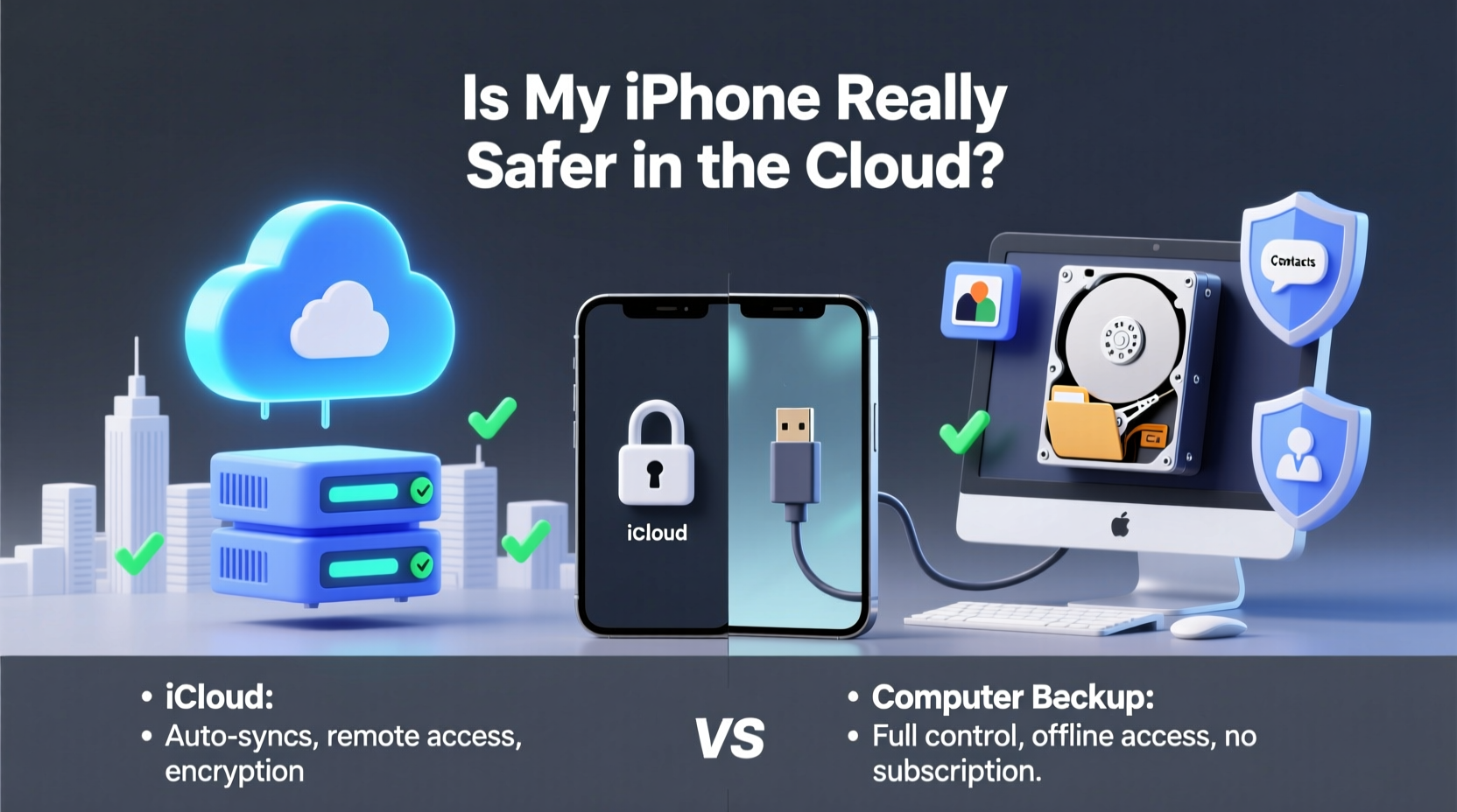 icloud vs computer backup is my iphone really safer in the cloud