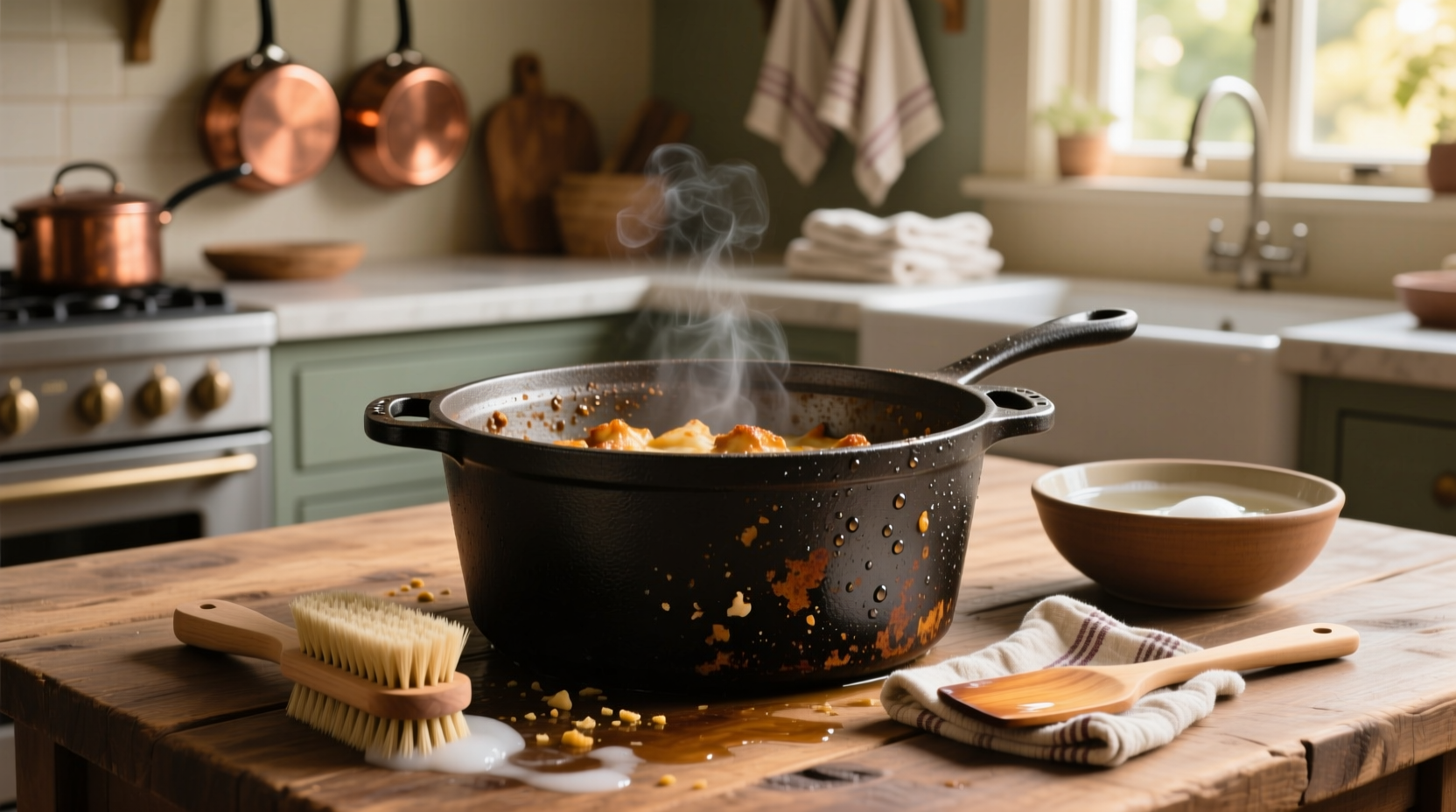 how to clean a dutch oven