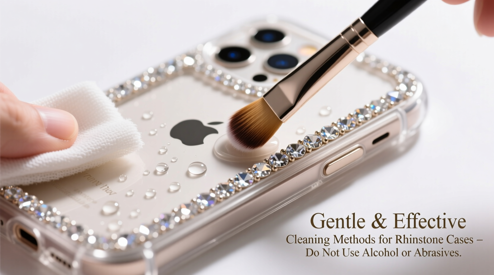 gentle and effective methods to clean a rhinestone iphone case without causing damage