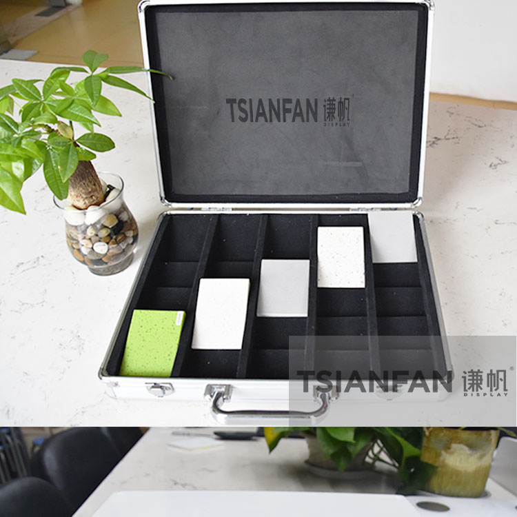 Sample Box Cheap Quartz Stone Sample Display Marble Display Aluminium Tiles Display Case Customized OEM