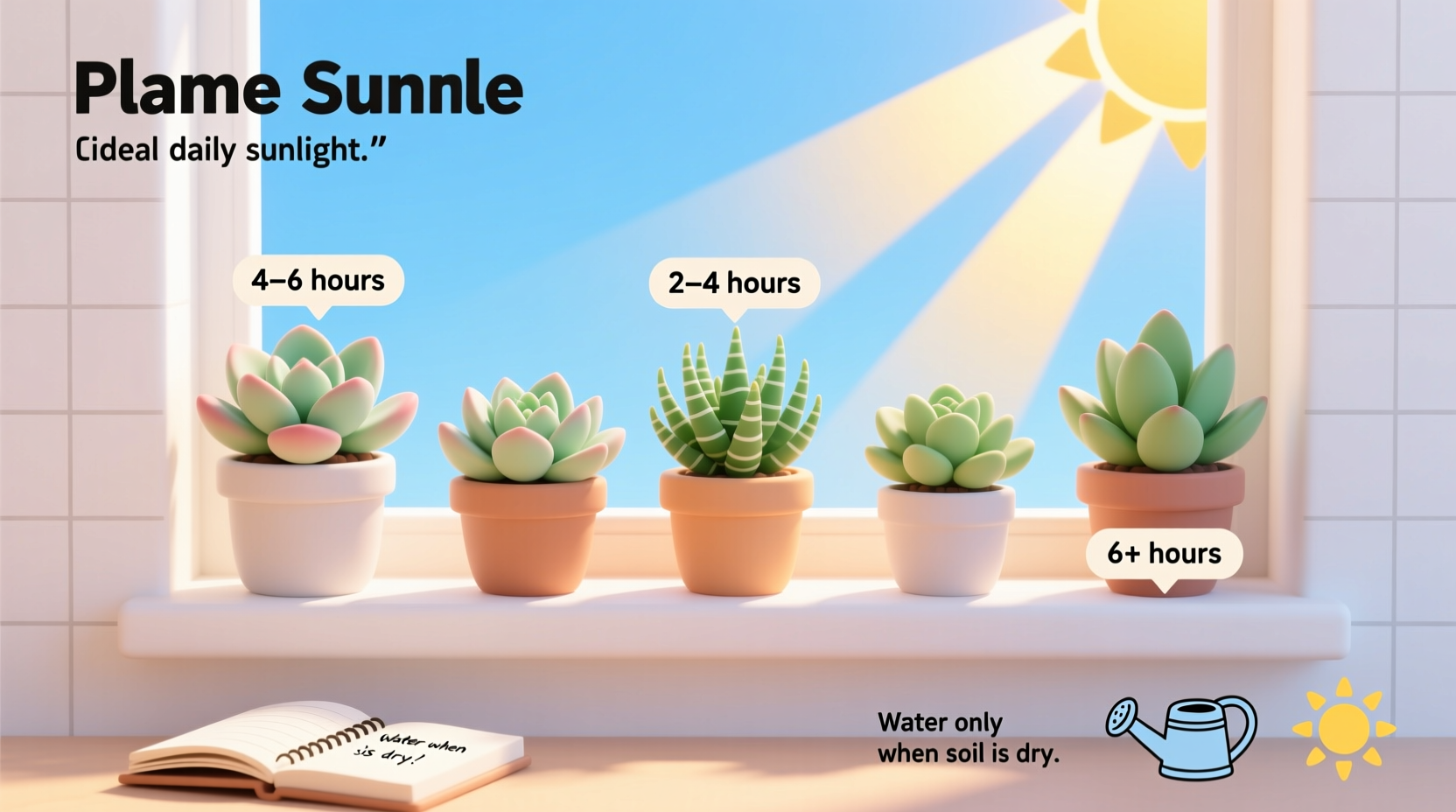 how much sun should succulents get
