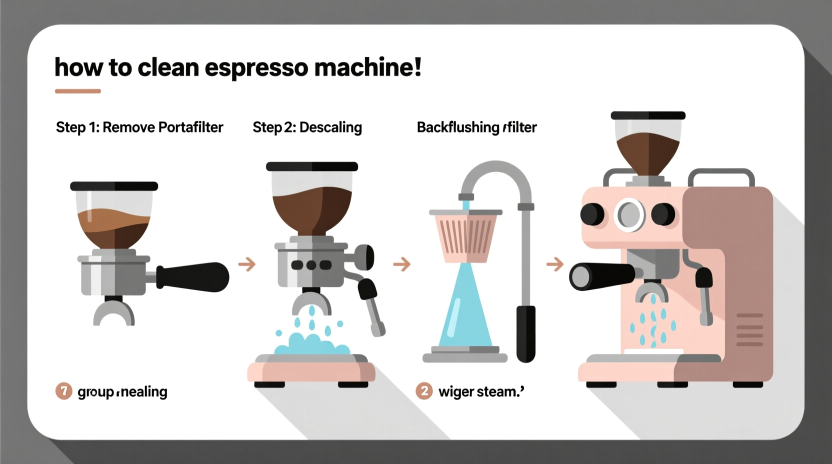 how to clean espresso machine