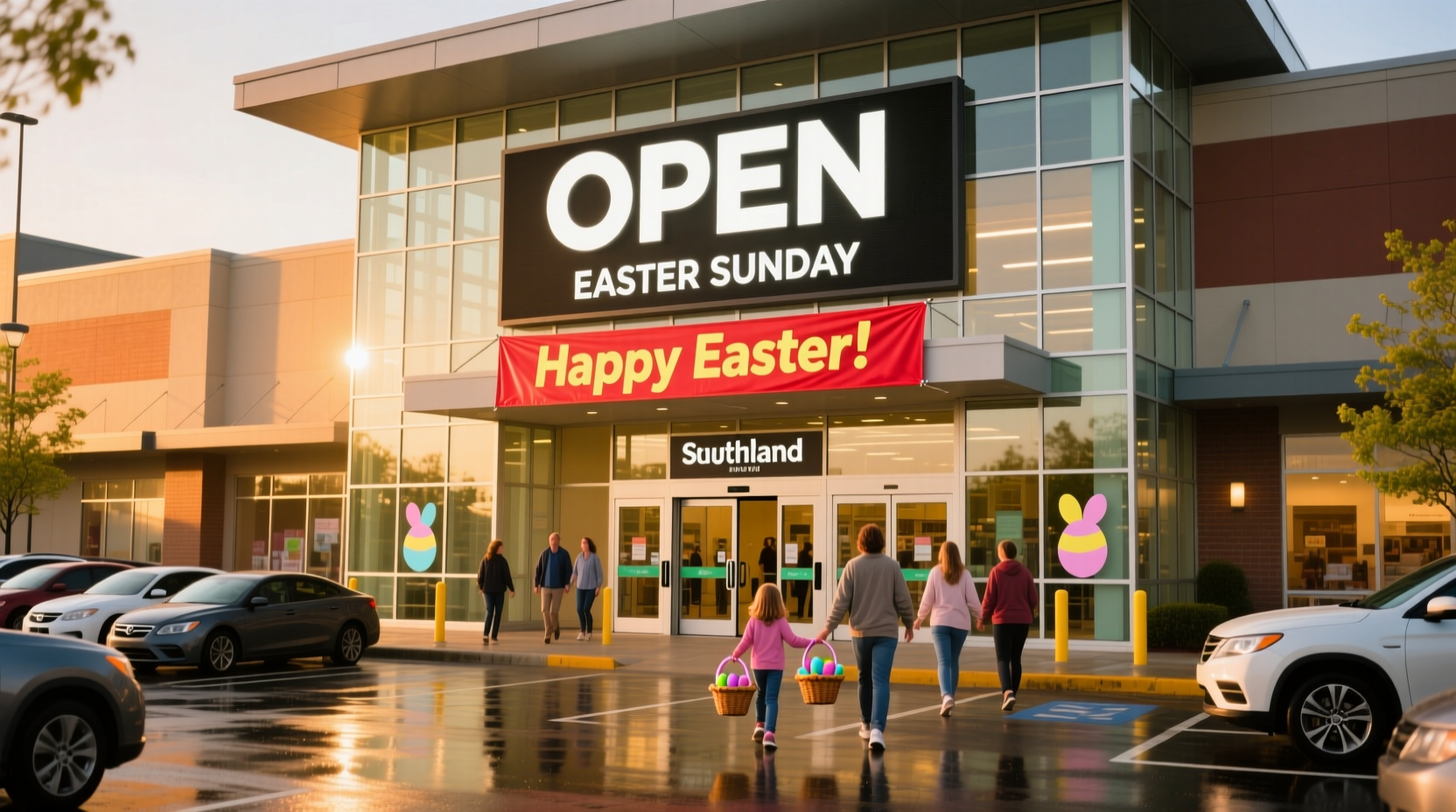 is southland mall open on easter