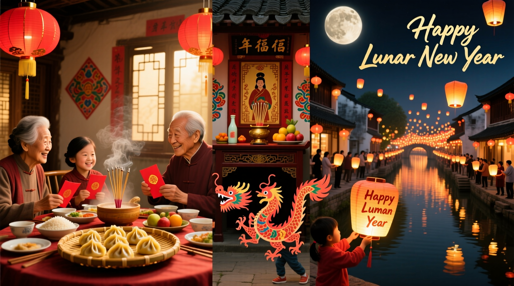 how do chinese celebrate every day of new year