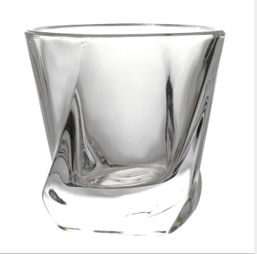 European Style Amazon Hot Selling High Quality Whisky Glass Glassware Lead-free Twist Whiskey Glass