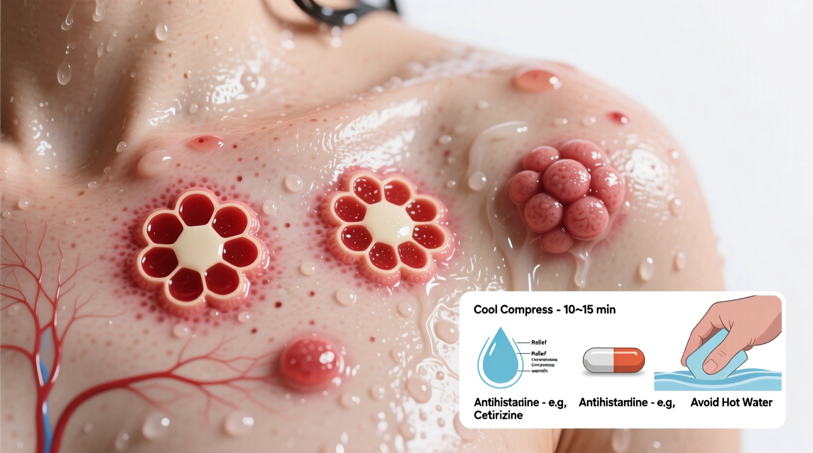 hives after showering causes types and relief tips