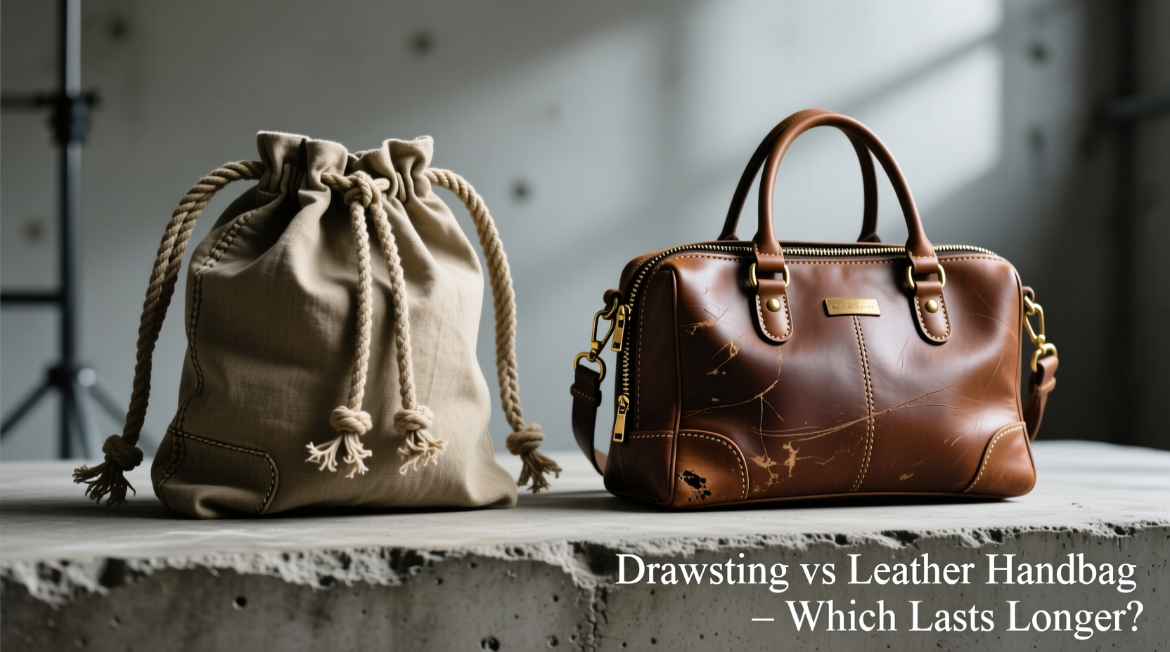 drawstring vs leather handbag which one is actually more durable