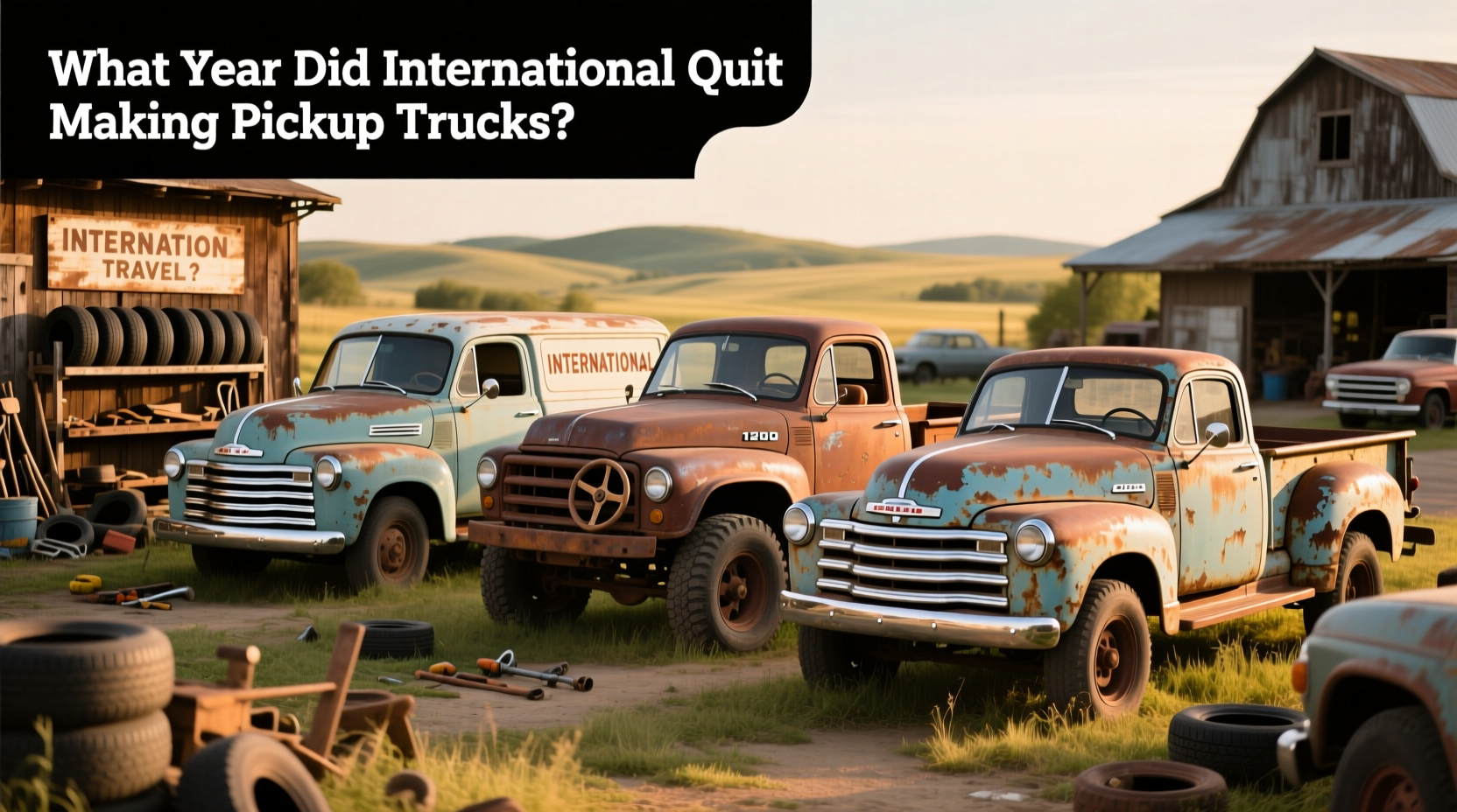 Restored 1937 International pickup truck parked outdoors