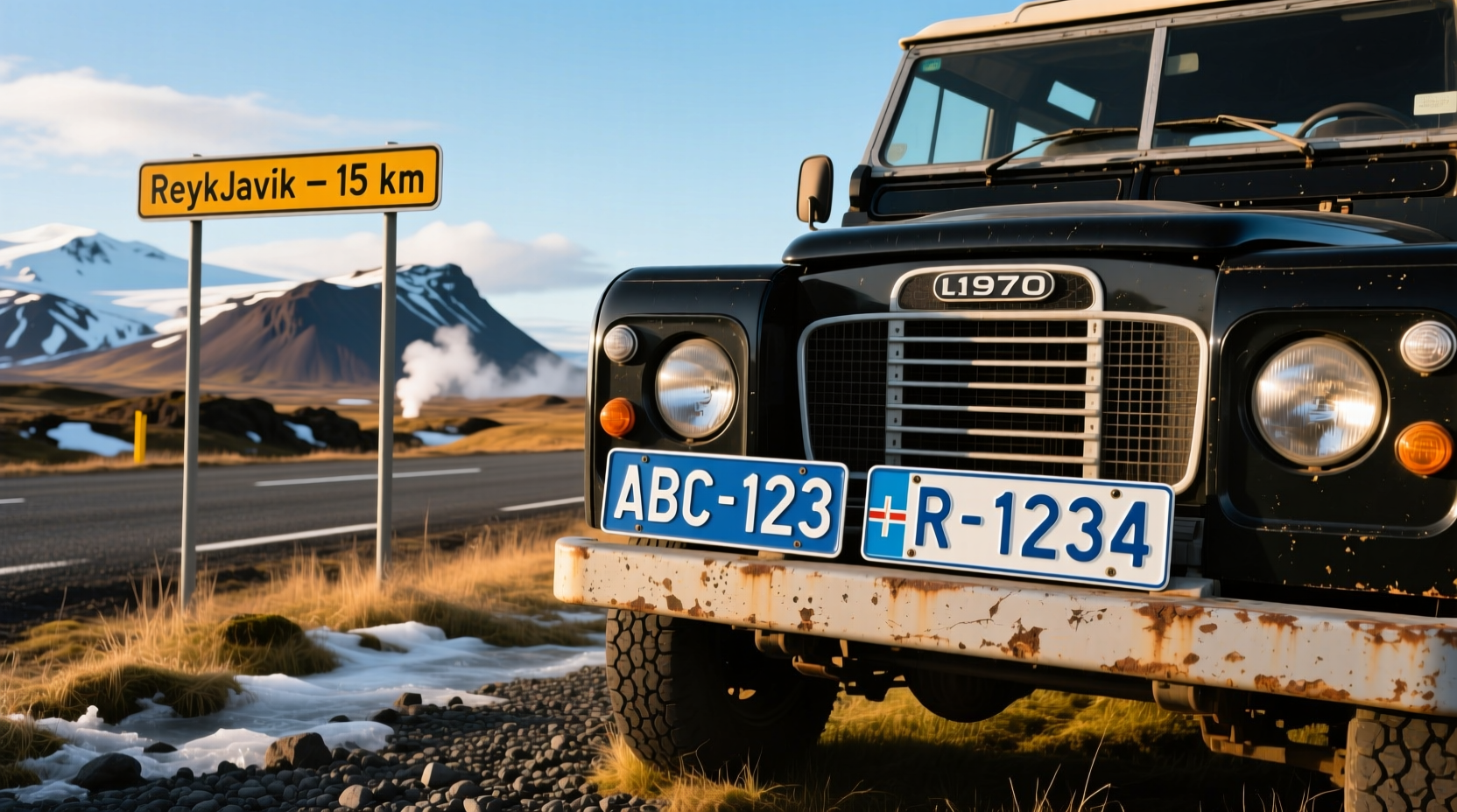 How to Choose Iceland License Plate, What Are the Two Plates in Iceland?