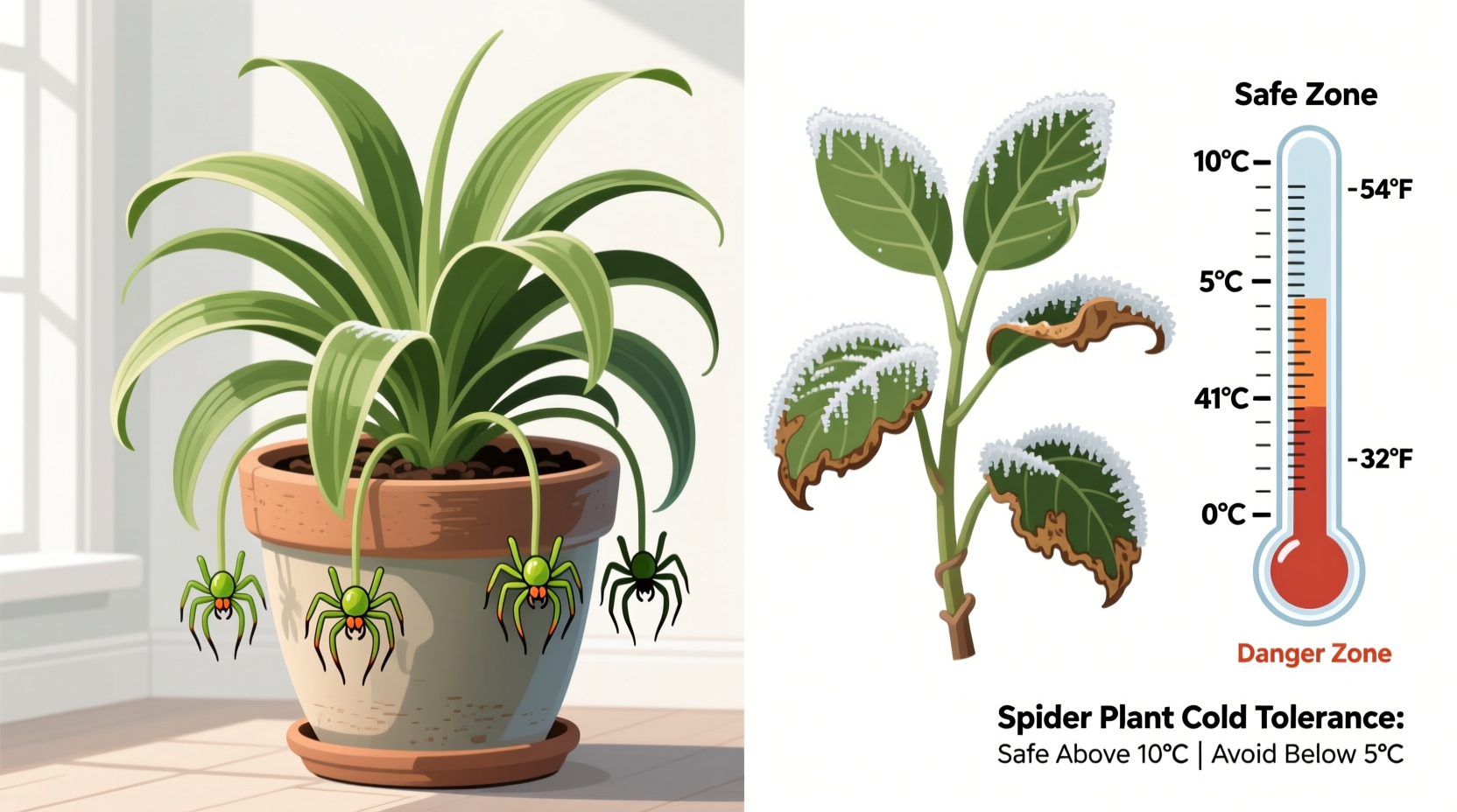 How Cold Can Spider Plants Tolerate Safely?