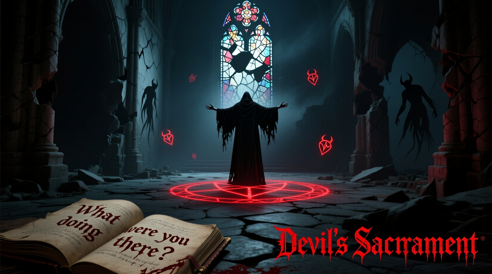 devils sacrament what were you doing there meaning context