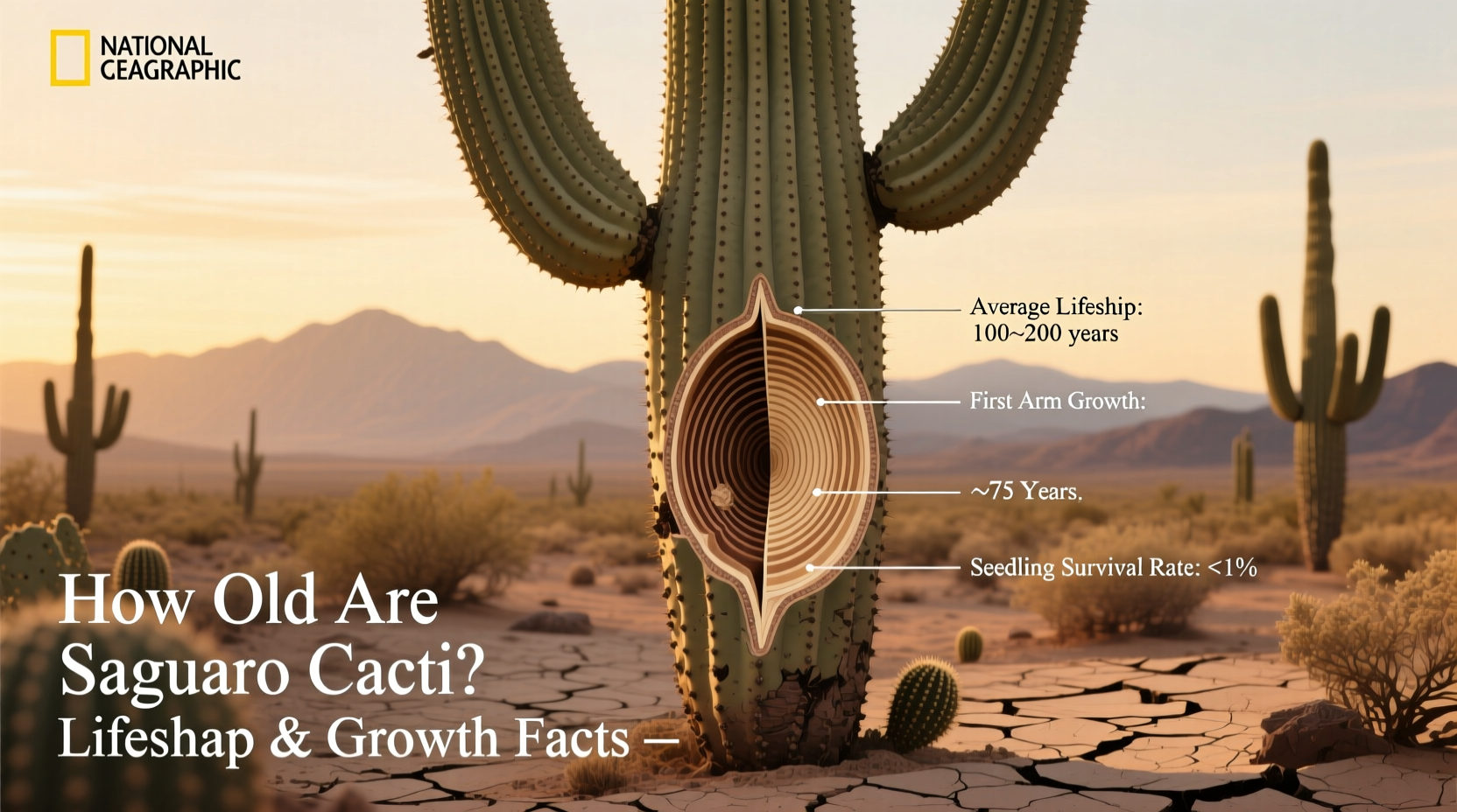 how old are saguaro cactus