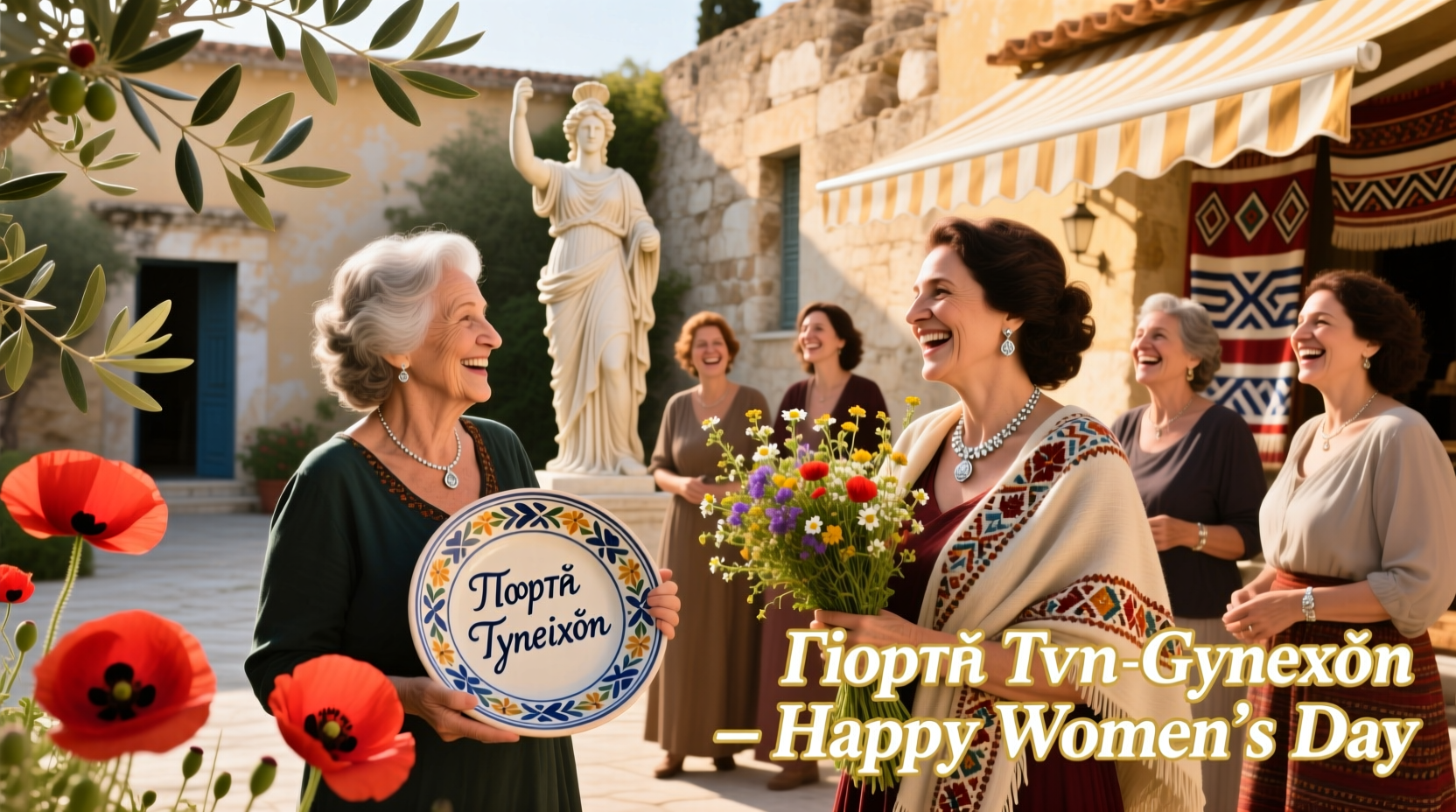 happy womens day in greek