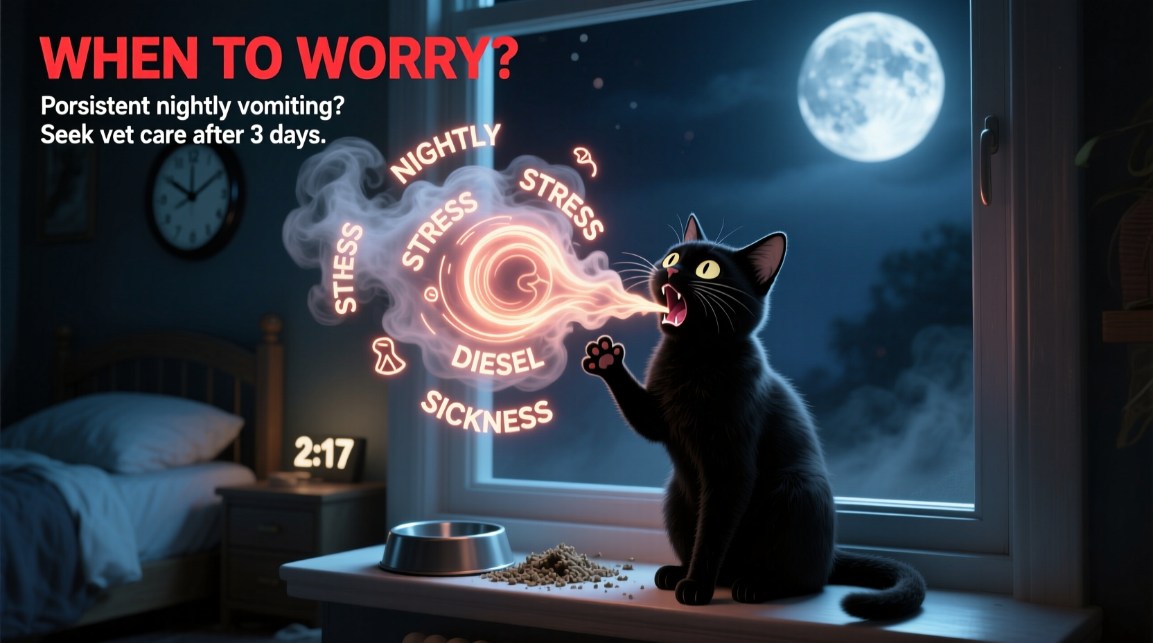 Cat Vomiting Every Night Causes When To Worry - Cat Vomiting At Night Dehydration