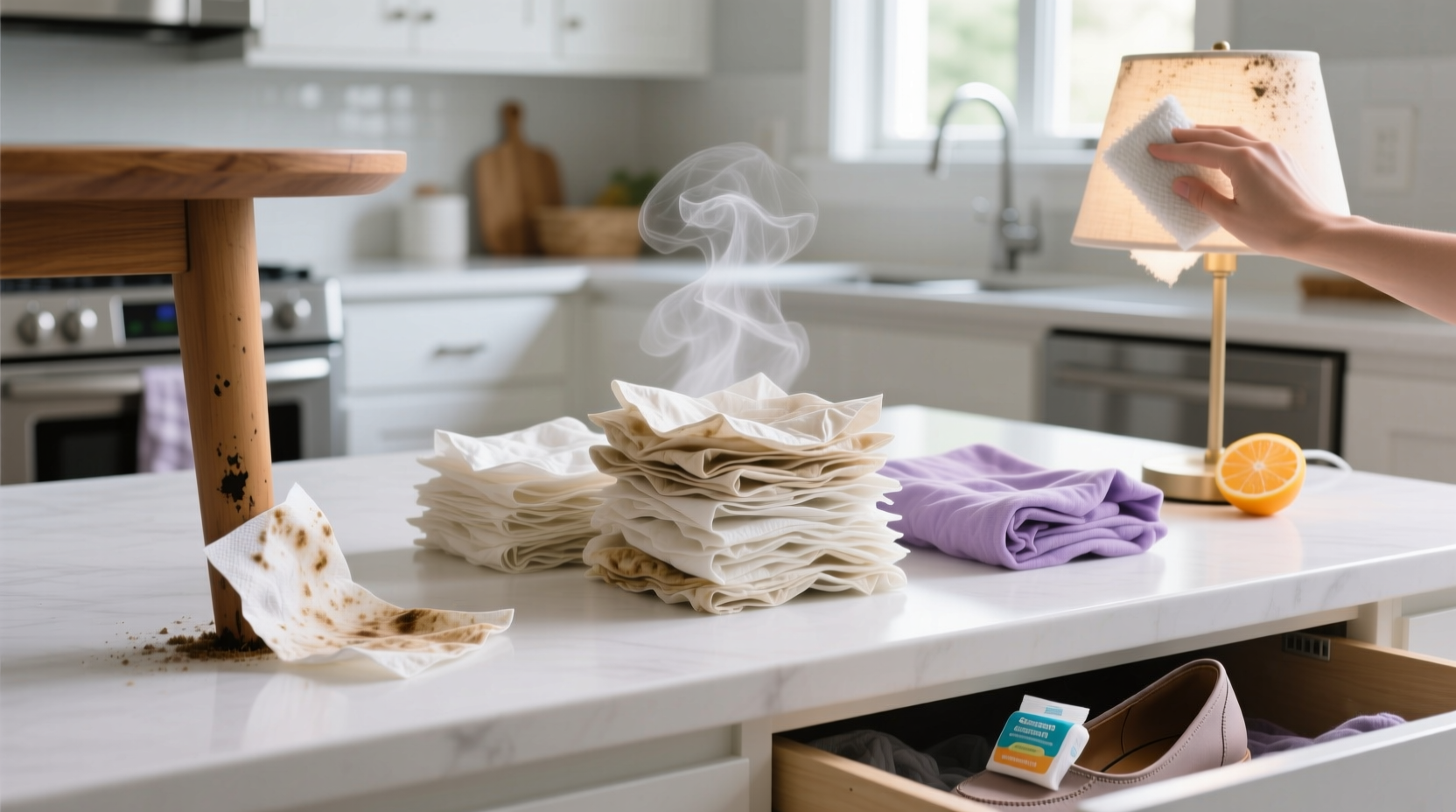 household uses for used dryer sheets