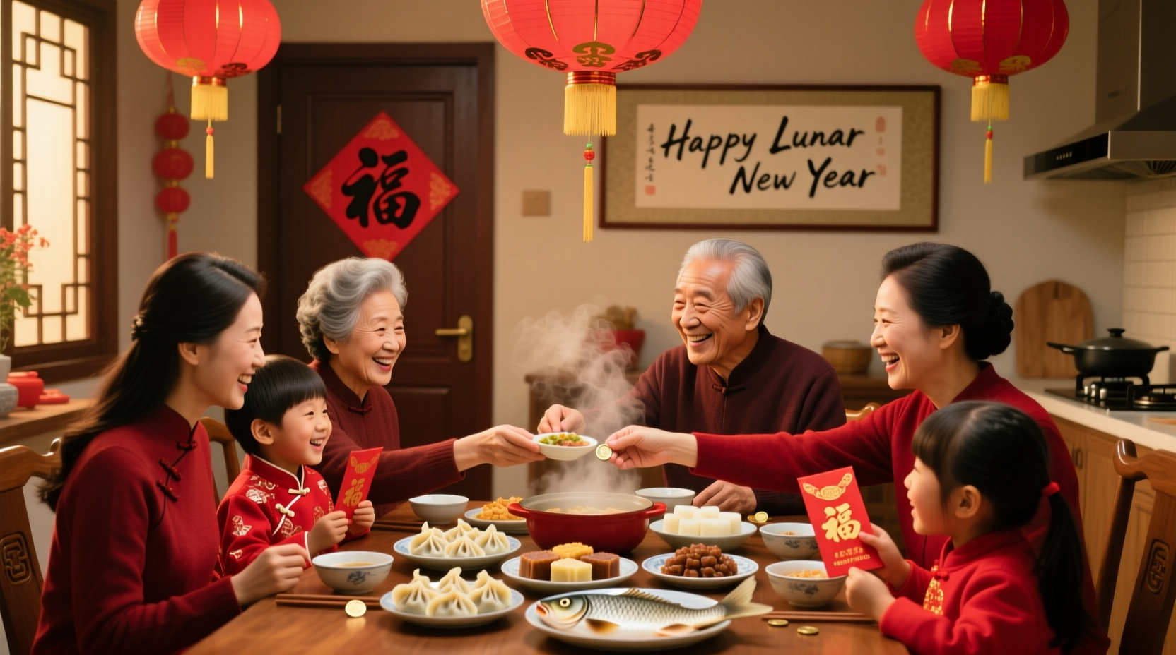 how to celebrate chinese new year with family