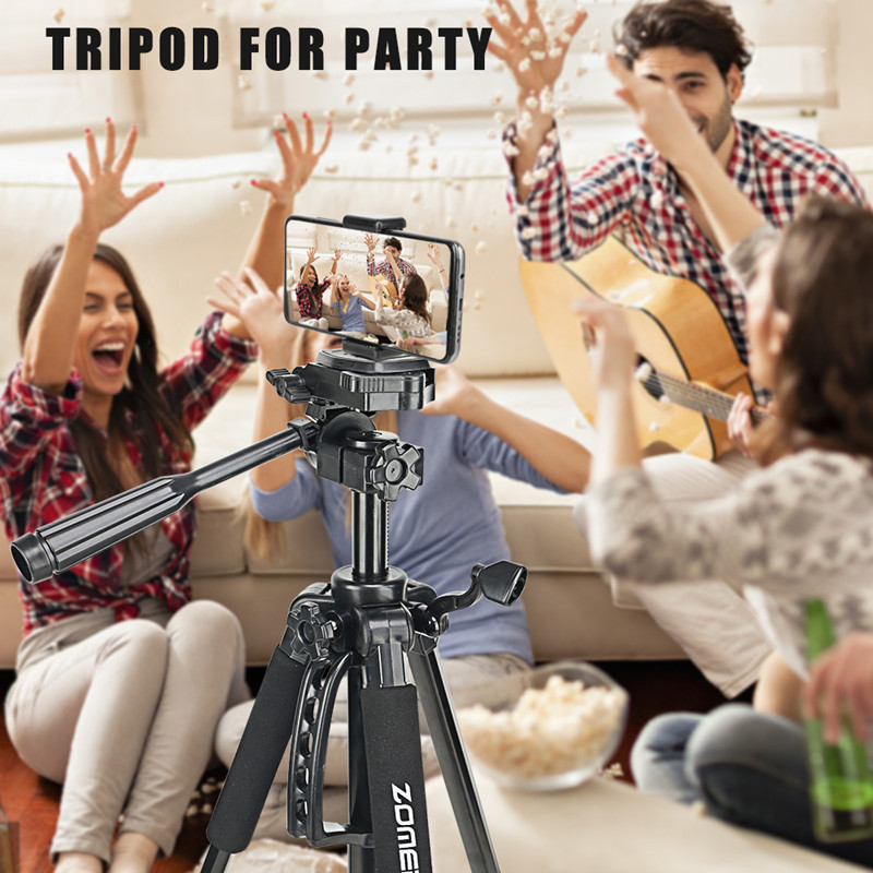 Zomei ZM1200 Digital Camera Tripod with Phone Holder Stand Carry Bag