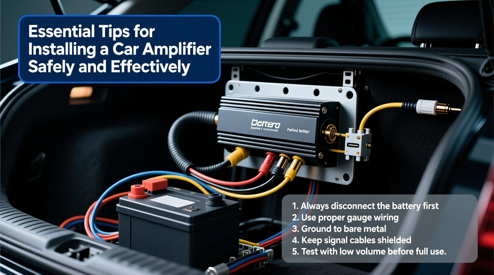 essential tips for installing a car amplifier safely and effectively